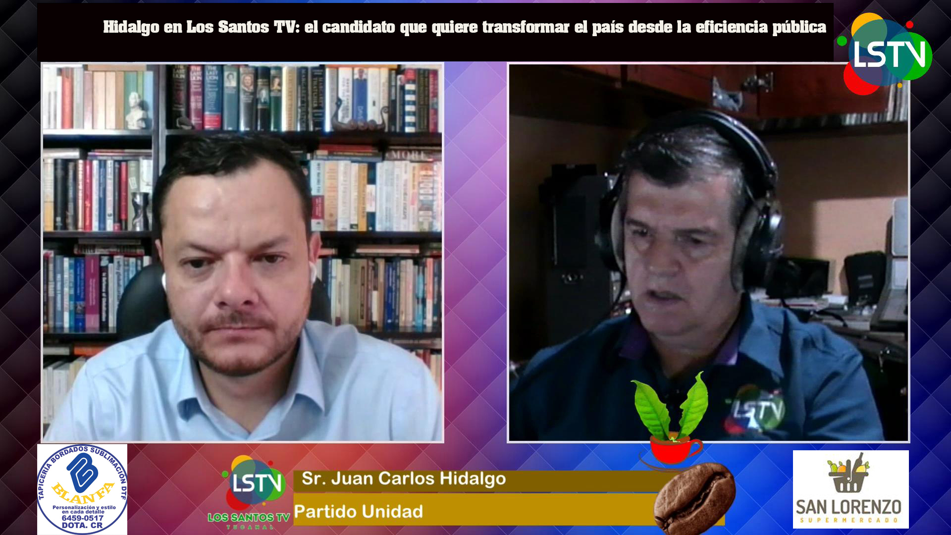 Hidalgo en Los Santos TV: el candidato que quiere transformar el país desde la eficiencia pública