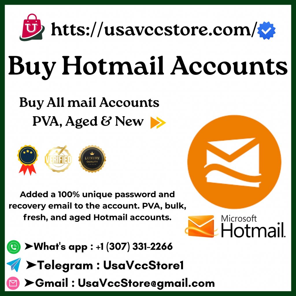 Buy Hotmail Accounts | Phone Verified & Aged Hotmail Email for Marketing